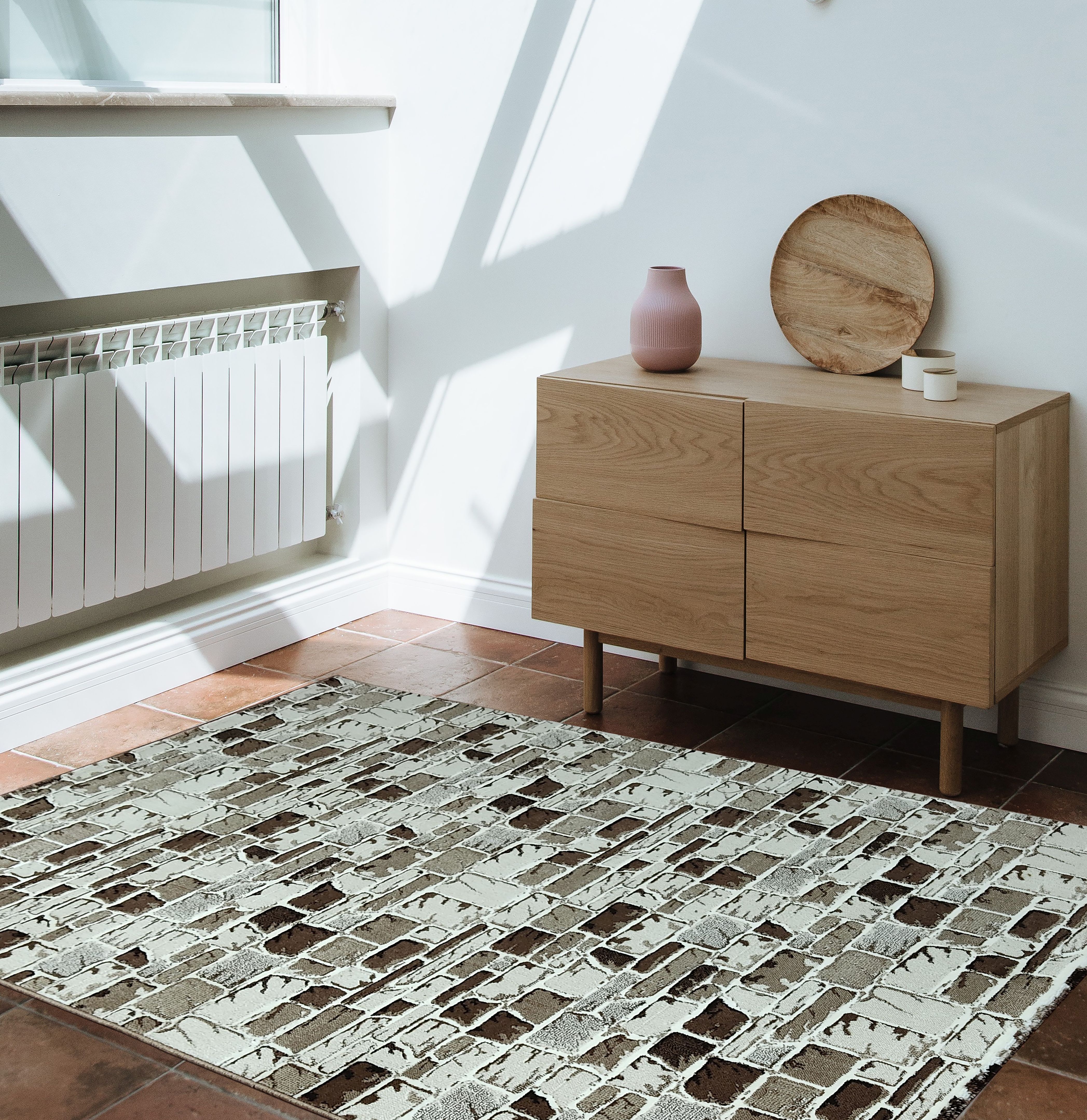 Polyester Shrink Yarn Modern - Golden Floor Furnishing - 01 (3)