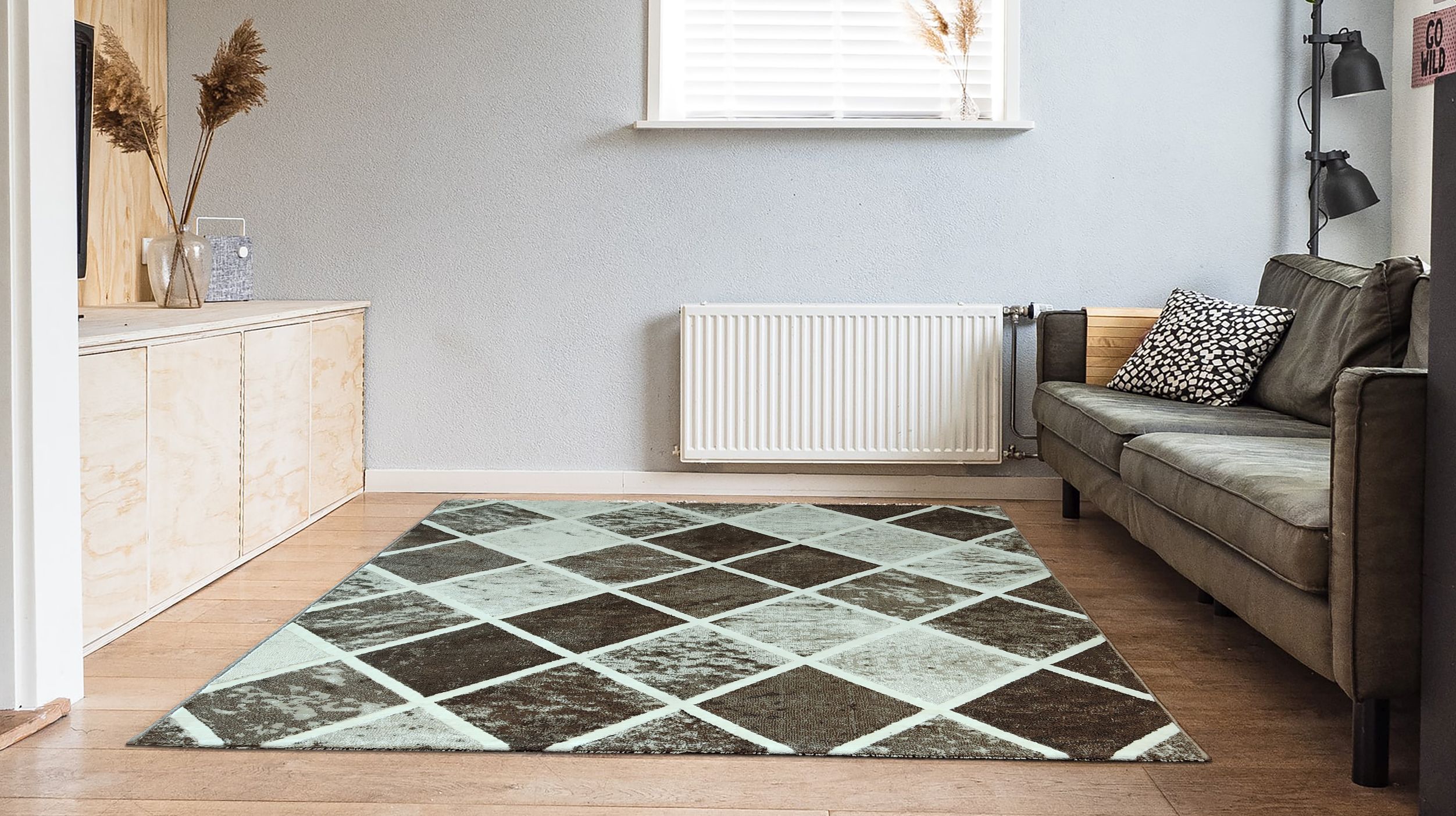 Polyester Shrink Yarn Modern - Golden Floor Furnishing - 01 (6)